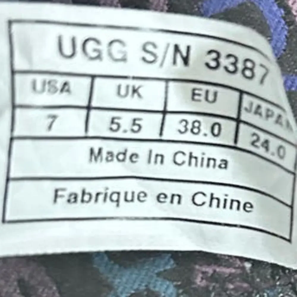 UGG Australia - Lo Pro Button Fold Over - Boots - Black - Women's - 7 - S/N 3387